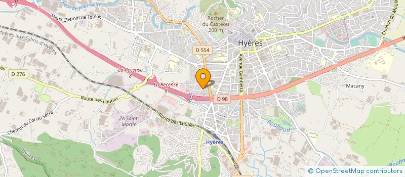 localisation de l'entreprise SCI SOLEIL à HYERES