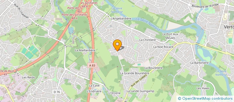 localisation de l'entreprise SCI SOLEIL à VERTOU
