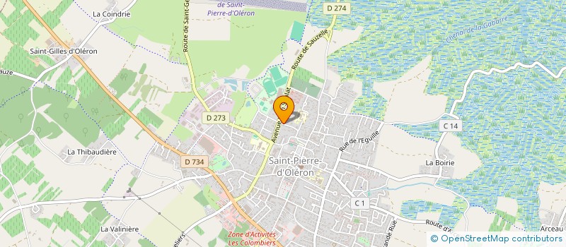 localisation de l'entreprise SCI SOLEIL  SAINT-PIERRE-D'OLERON