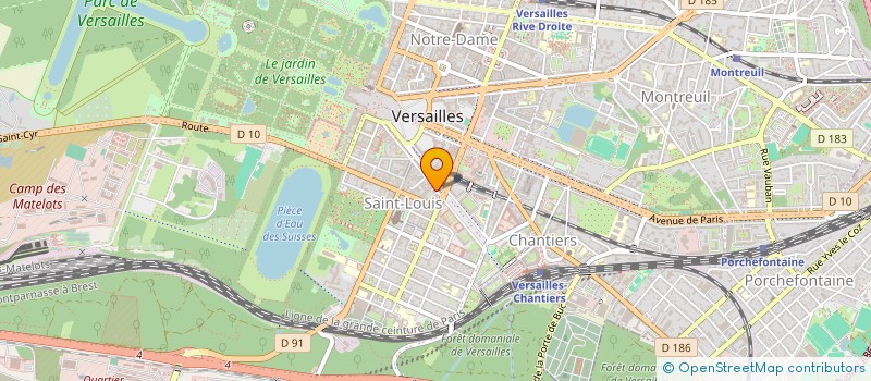 localisation de l'entreprise SCI SOLEIL à VERSAILLES