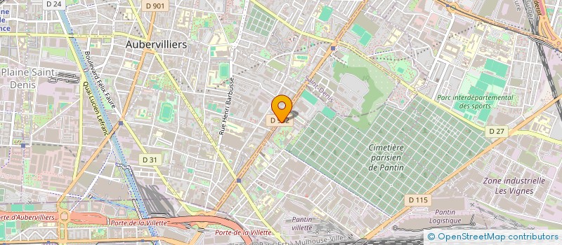 localisation de l'entreprise SCI SOLEIL  PANTIN