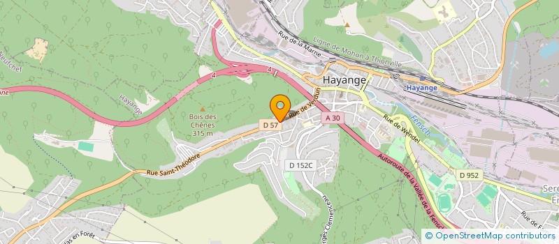 localisation de l'entreprise SCI SOLEIL  HAYANGE