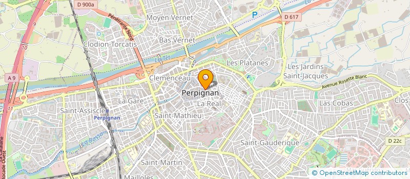 localisation de l'entreprise SCI SOLEIL  PERPIGNAN