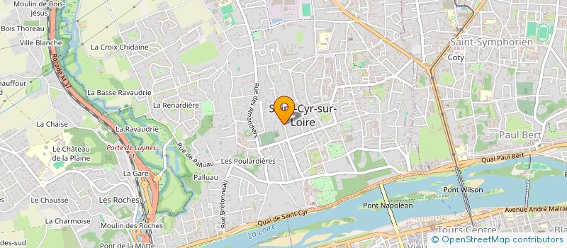 localisation de l'entreprise SCI SOLEIL à SAINT-CYR-SUR-LOIRE