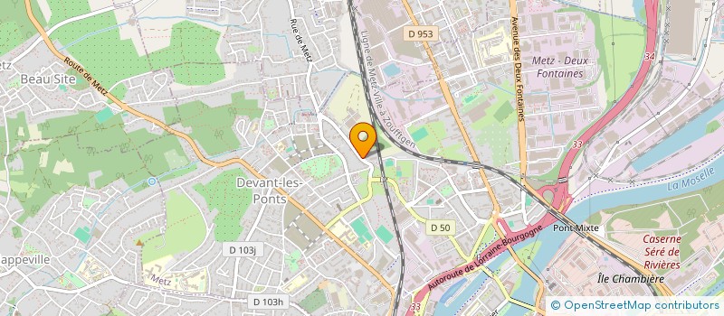 localisation de l'entreprise SCI SOLEIL  METZ