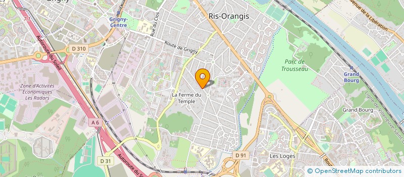 localisation de l'entreprise SCI SOLEIL à RIS-ORANGIS