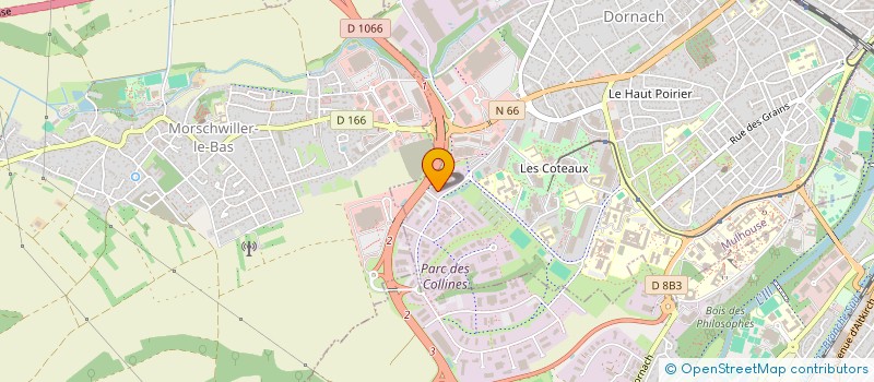 localisation de l'entreprise SCI SOLEIL  MULHOUSE