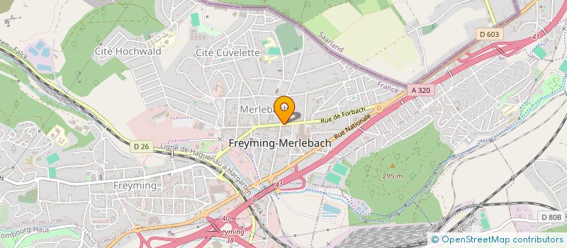 localisation de l'entreprise SCI SOLEIL  FREYMING-MERLEBACH