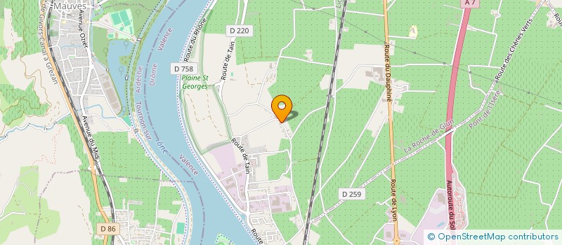 localisation de l'entreprise SCI SOLEIL  LA ROCHE-DE-GLUN