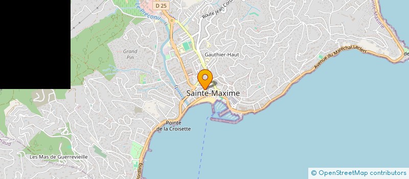 localisation de l'entreprise SCI SOLEIL à SAINTE-MAXIME