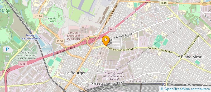 localisation de l'entreprise SCI SOLEIL à LE BLANC-MESNIL