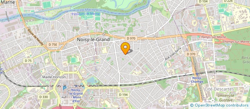 localisation de l'entreprise SCI SOLEIL 5  NOISY-LE-GRAND