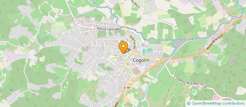localisation de l'entreprise SCI SOLEIL 7 à COGOLIN