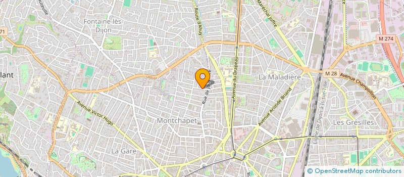 localisation de l'entreprise SCI SOLEIL à DIJON