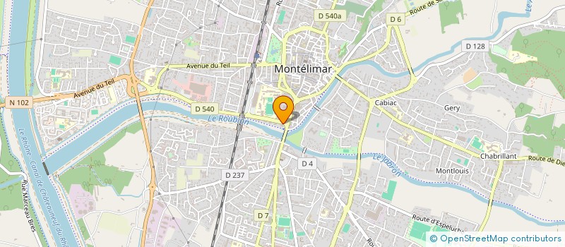 localisation de l'entreprise SCI SOLEIL A NOUS à MONTELIMAR