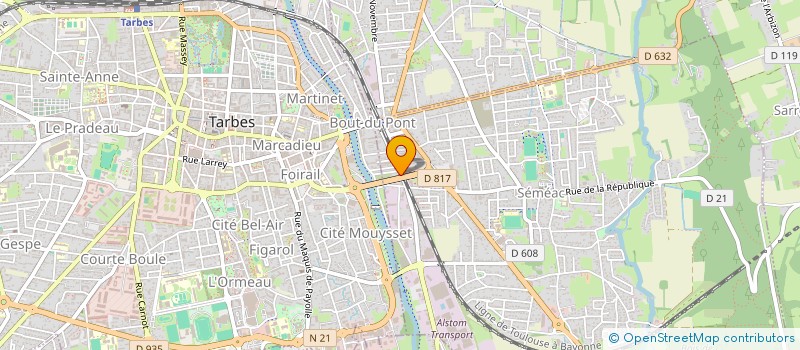 localisation de l'entreprise SCI SOLEIL AQUITAINE  SEMEAC