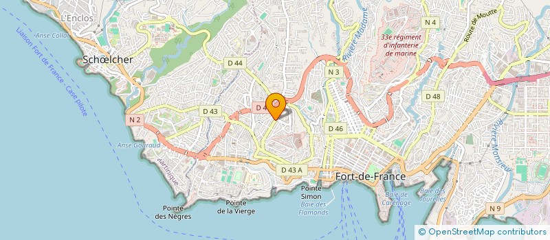 localisation de l'entreprise SCI SOLEIL COUCHANT à FORT-DE-FRANCE