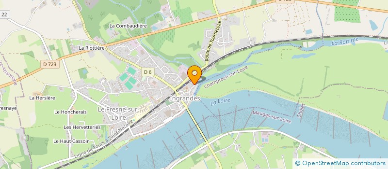 localisation de l'entreprise SCI SOLEIL D HARMATTAN  INGRANDES-LE-FRESNE-SUR-LOIRE