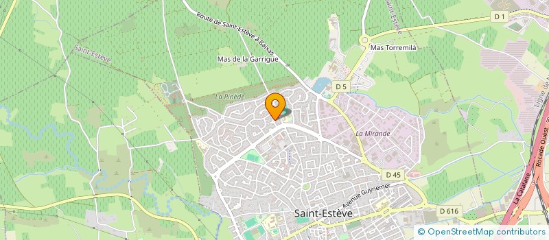 localisation de l'entreprise SCI SOLEIL D'OR  SAINT-ESTEVE