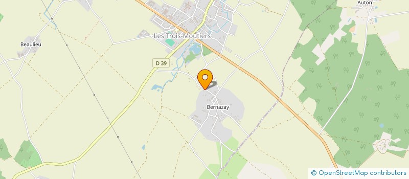 localisation de l'entreprise SCI SOLEIL DE JADE à LES TROIS-MOUTIERS