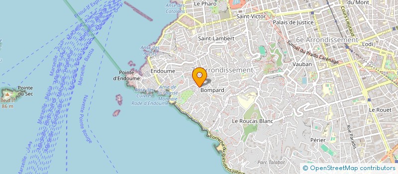 localisation de l'entreprise SCI SOLEIL DE MALMOUSQUE  MARSEILLE