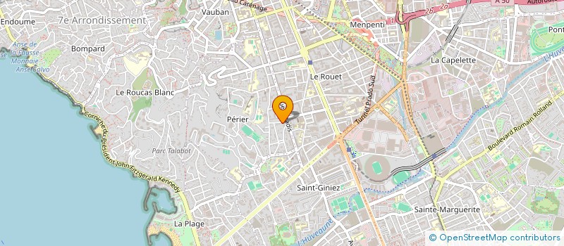 localisation de l'entreprise SCI SOLEIL DU JOUR à MARSEILLE
