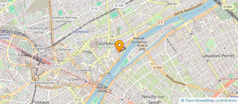 localisation de l'entreprise SCI SOLEIL DU NORD à COURBEVOIE