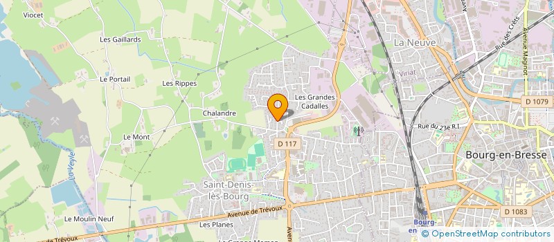 localisation de l'entreprise SCI SOLEIL ET COULEURS à SAINT-DENIS-LES-BOURG