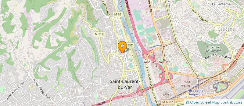localisation de l'entreprise SCI SOLEIL ET MER à SAINT-LAURENT-DU-VAR