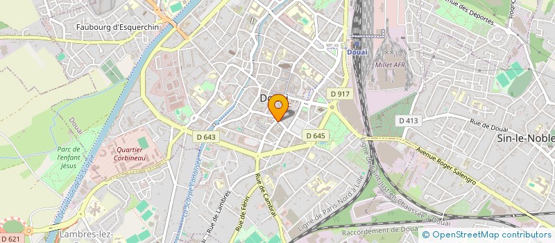 localisation de l'entreprise SCI SOLEIL INVESTISSEMENT à DOUAI