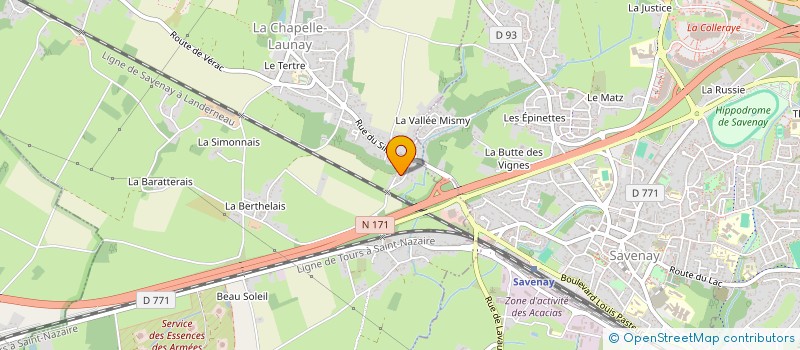 localisation de l'entreprise SCI SOLEIL LEVANT  SAVENAY