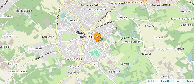 localisation de l'entreprise SCI SOLEIL LEVANT  PLOUGASTEL-DAOULAS