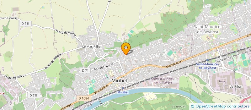 localisation de l'entreprise SCI SOLEIL LEVANT à MIRIBEL