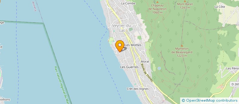 localisation de l'entreprise SCI SOLEIL LEVANT  VEYRIER-DU-LAC