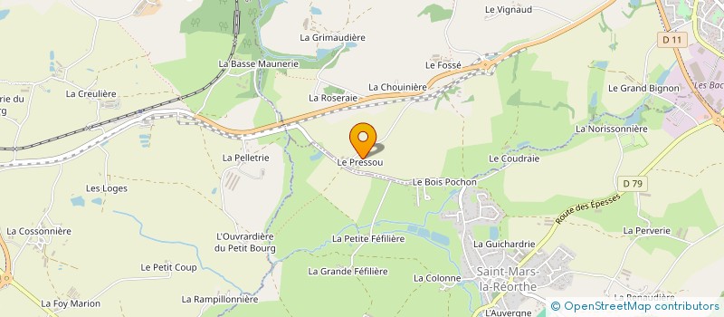 localisation de l'entreprise SCI SOLEIL LEVANT RICHARD JEAN  LES EPESSES