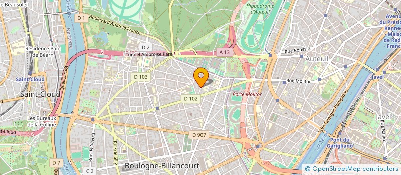 localisation de l'entreprise SCI SOLEIL NEIGE à BOULOGNE-BILLANCOURT