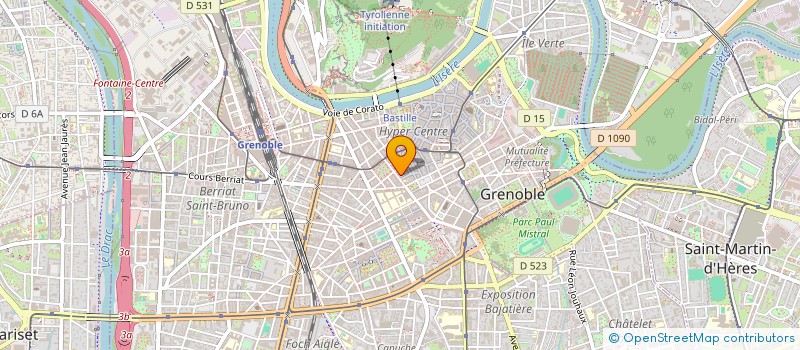 localisation de l'entreprise SCI SOLEIL ROUGE  GRENOBLE