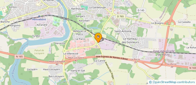 localisation de l'entreprise SCI SOLEILHAC  HENNEBONT