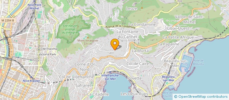 localisation de l'entreprise SCI SOLEILLAT 71 à VILLEFRANCHE-SUR-MER