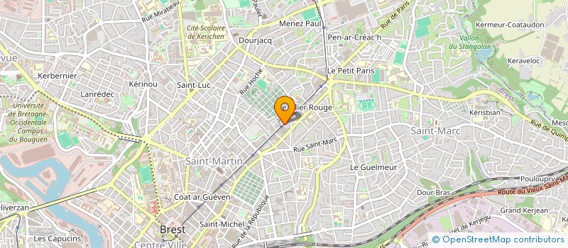 localisation de l'entreprise SCI SOLEILS D'OUEST  BREST