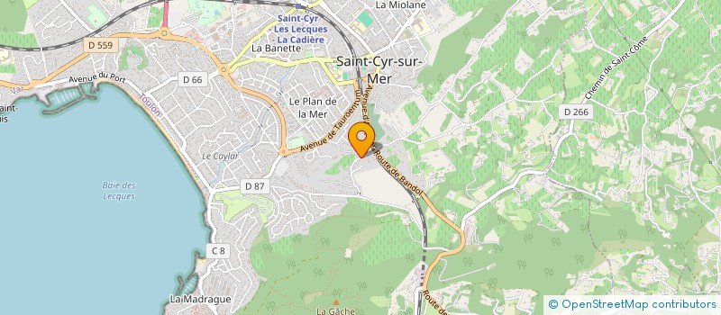 localisation de l'entreprise SCI SOLENA à SAINT-CYR-SUR-MER