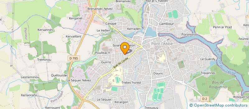 localisation de l'entreprise SCI SOLENE  PONT-L'ABBE