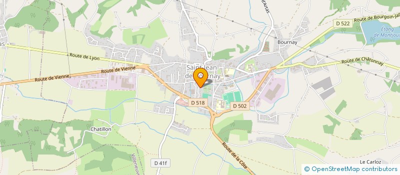 localisation de l'entreprise SCI SOLENE  SAINT-JEAN-DE-BOURNAY