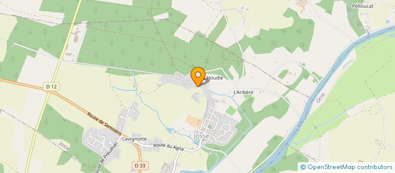 localisation de l'entreprise SCI SOLENE FIN  BENESSE-MAREMNE