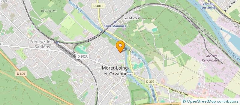 localisation de l'entreprise SCI SOLENIS  MORET-LOING-ET-ORVANNE