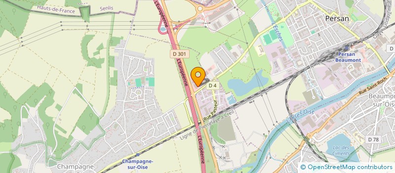 localisation de l'entreprise SCI SOLENZIA  CHAMPAGNE-SUR-OISE