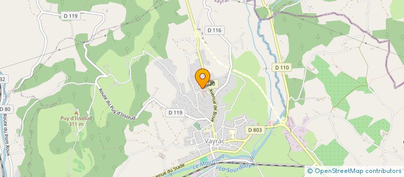 localisation de l'entreprise SCI SOLERE  VAYRAC