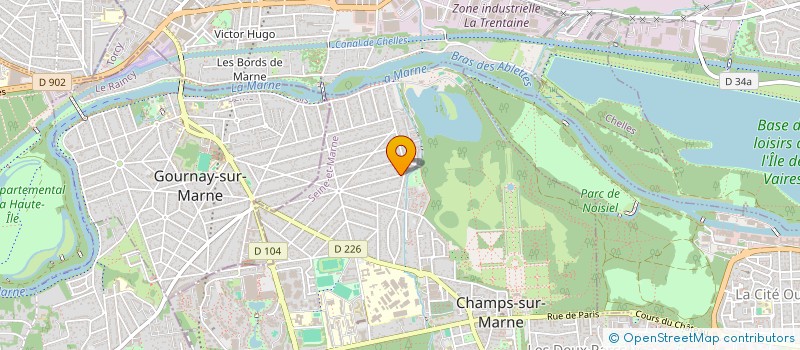 localisation de l'entreprise SCI SOLETHEN  CHAMPS-SUR-MARNE