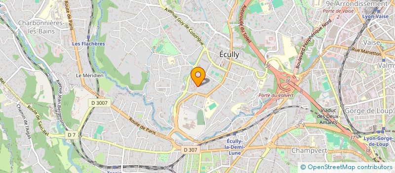 localisation de l'entreprise SCI SOLEVA  ECULLY