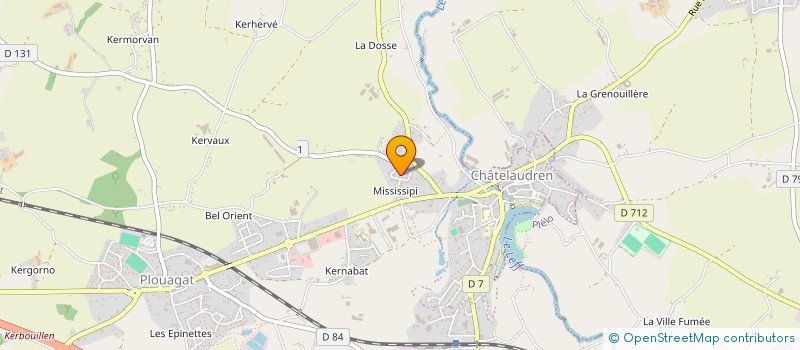 localisation de l'entreprise SCI SOLF  CHATELAUDREN-PLOUAGAT